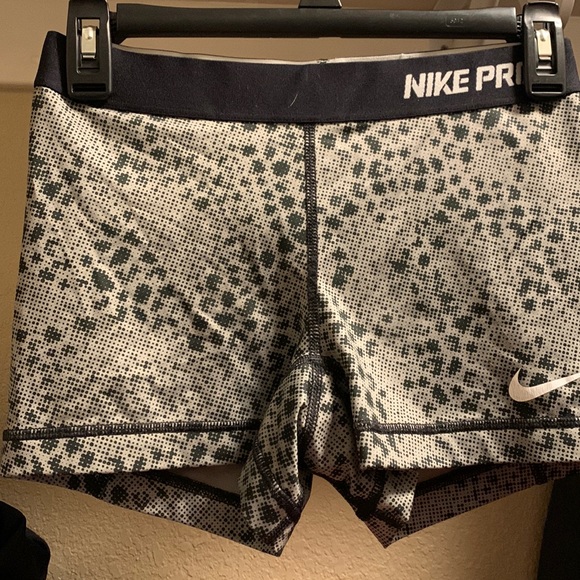 nike pro shorts leopard print
